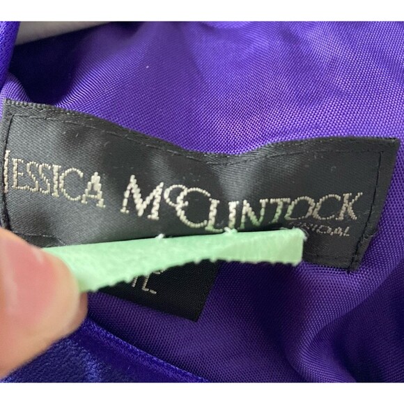 Jessica McClintock Sleeveless Gown Maxi Dress 12 Empire Waist Event Prom - Picture 10 of 16